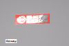 Samolepka MZ logo chrom �erven�