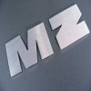 P�smena M a Z , hlin�k, st��brn� barva