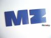 P�smena M a Z , modr� barva