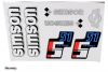 Sada samolepek SIMSON S51 12 V b�lo - st��brno - modr�