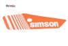 Samolepka erveno bl na postran kryt lev SIMSON S53 S83 E