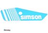 Samolepka modro bl na postran kryt lev SIMSON S53 S83 E