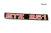 Samolepka na kastl�k ETZ251 vodorovn�