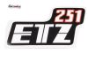 Samolepka na kastl�k MZ ETZ 251 b�lo-�erven�