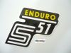 Samolepka na kastl�k Simson S51 ENDURO �lut�