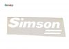 Samolepka na n�dr� SIMSON SR50 SR80 b�l�