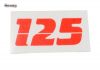 Samolepka na postrann� kryt kastl�k MZ ETZ 125 �erven�