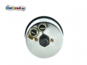 Otáčkoměr Simson S51 S53 bílý podklad, do 12000, kontrolky, rámeček chrom