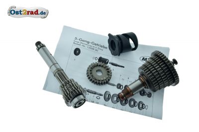 5-ti rychlostní převodovka krátka Simson S51 S53 SR50 KR51/2