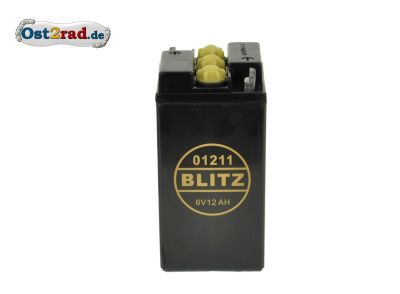 Baterie akumulátor 6 V 12A čtvercová MZ Simson IWL Oldtimer