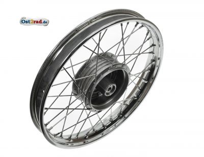 Kolo 1,50x16" ráfek CHROM, výplet CHROM KR S50 S51 SR4- S53, kompletní vypletené