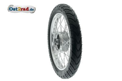 Kolo komplet sport Simson Alu-Chrom PneuRubber, S50, S51, Vogelserie, přední