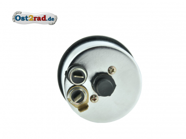 Otáčkoměr Simson S51 S53 bílý podklad, do 10000, kontrolky, rámeček chrom