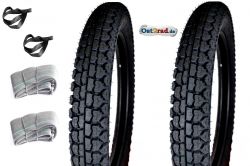 Pneu pneumatika 18  Mitas  MZ ETZ 250 H-03 Klassik 2,75+3,50-18 sada
