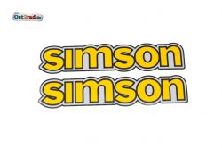 Samolepka nádrž  Simson S50 žlutá