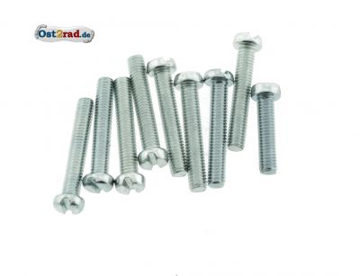 Šroub víko motoru Simson  S50, S51, S70, se zářezem, sada