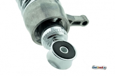 Zadní stavitelné pružící a tlumicí jednotky Simson S51 ENDURO s páčkou nastavení trvdosti