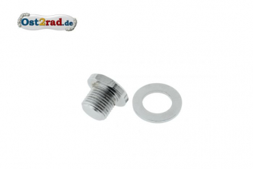 Záslepka tlumič podložka  MZ ES250/1/2 chrom