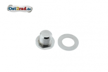 Záslepka tlumič podložka  MZ ES250/1/2 chrom