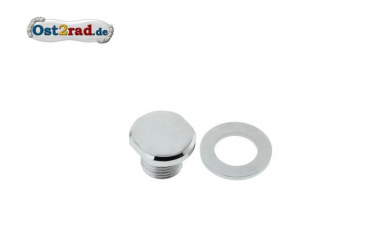 Záslepka tlumič podložka  MZ ES250/1/2 chrom