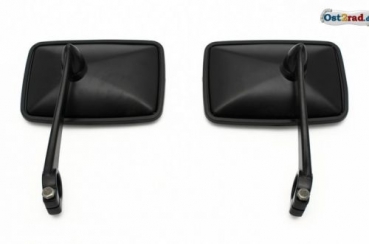 Zpětné zrcátko hranaté kovové Simson a  MZ TS 2 ks