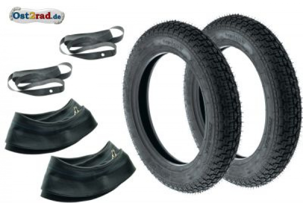 2 x Pneumatika 3,00x12 PneuRubber Simson SR50  SR80, silniční celoroční 52J