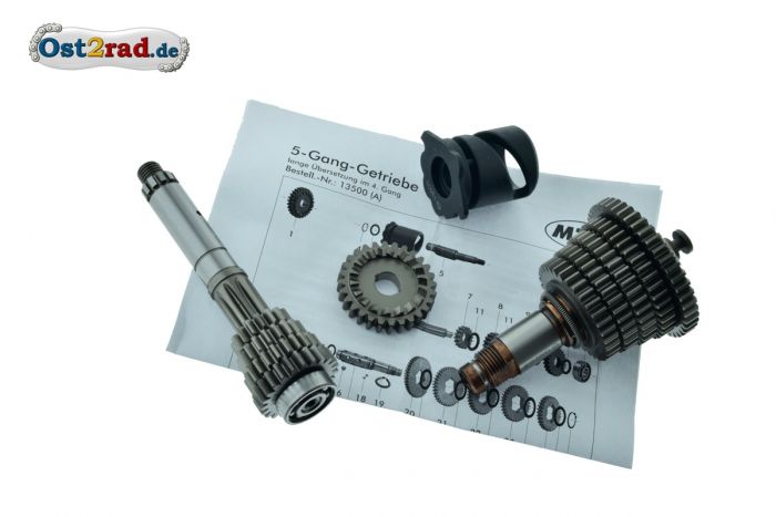 5-ti rychlostní převodovka krátka Simson S51 S53 SR50 KR51/2