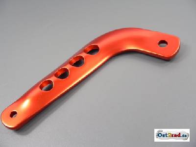 Držák výfuku Simson S51 Enduro oranžový, hliník