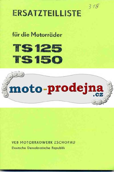 Katalog náhradníc dílů TS 125, 150