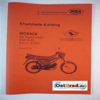 Katalog náhradních dílů motocyklů Simson S53, S83, S51