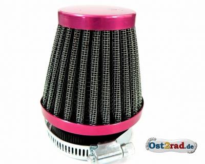 Sportovní vzduchový filtr 52 mm červený universální