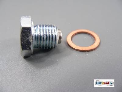 Výpustní šroub oleje a těsnění Simson S51, SR50