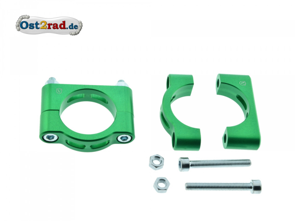 Držák blatník CNC zelená Simson S50 S51 SR50 sada