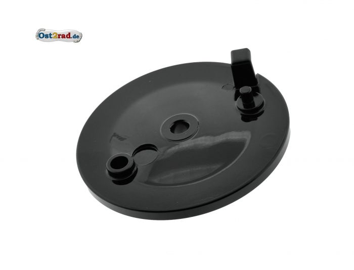 Kotva, štít  zadní brzdy bez otvoru pro kontakt brzdového světla Simson S51 S70 KR51/2 SR50 SR80, černá