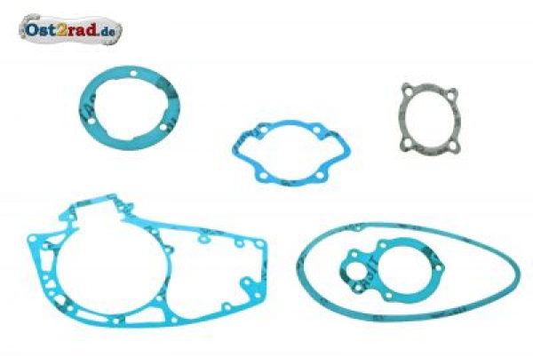 Těsnění motor sada 3. rychlostní MZ RT 125, IWL Plastasit modrá 6 ks