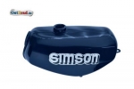 Nádrž banán SOLO Simson S51 S70 modrá metalíza, utěsněná, samolepka