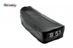 Potah sedlo černá SIMSON S51 Enduro, střibrné logo, strukturované
